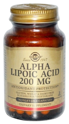 Solgar Alpha Lipoic acid 200 mg. 50 capsules / Солгар Алфа Липоева киселина 200 мг. 50 капсули