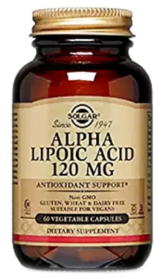 Solgar Alpha Lipoic acid 120 mg. 60 capsules / Солгар Алфа Липоева киселина 120 мг. 60 капсули