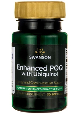 Swanson Enhanced PQQ with Ubiquinol 60 mg 30 capsules / Суонсън Подобрен PQQ с Убиквинол 60 мг. 30 капсули