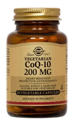 Co Q10 200 mg 30 capsules Solgar / Коензим Q10 200 мг. 30 капсули Солгар