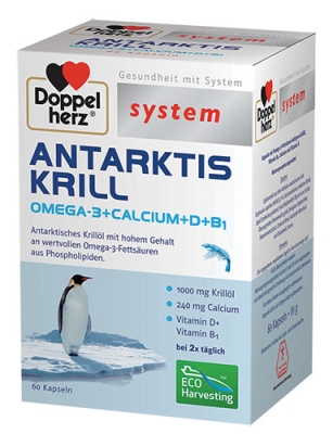 Doppelherz System Antarktis Krill 60 capsules / Допелхерц систем Антарктически крил 60 капсули