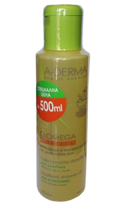 A-Derma Exomega control shower oil 500 ml. / А-Дерма Екзомега контрол душ олио 500 мл.