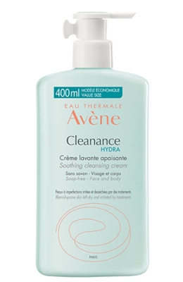 Avene Cleanance hydra soothing cleansing cream 400 ml. / Авен Клеананс хидра измиващ и успокояващ крем 400 мл.