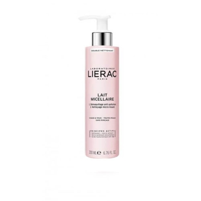 Lierac cleansing micellar milk 200 ml / Лиерак двойно почистващо мицеларно мляко 200 мл