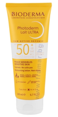 БИОДЕРМА ФОТОДЕРМ ХИДРАТИРАЩО МЛЯКО ЛАЙТ УЛТРА SPF 50+ 200 мл