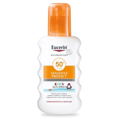 Eucerin Sun Protection Sensitive Protect Kids Sun Spray SPF 50+ 200 ml / Еуцерин Слънцезащитен спрей за деца SPF 50+ 200 мл.