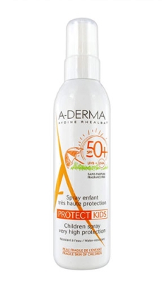 A-Derma Protect Kids children spray SPF 50+ 200 ml. / А-Дерма Протект Кидс слънцезащитен спрей за деца SPF 50+ 200 мл.