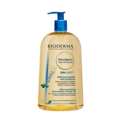 Bioderma Atoderm Shower Оil 1 L / Биодерма Атодерм Душ-oлио за суха, много суха и атопична кожа 1 л.