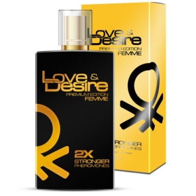 Love & Desire Premium Parfume with pheromones for women 100 ml / Лов Дизайър Премиум Парфюм с феромони за жени 100 мл.