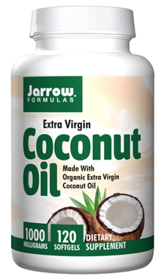 Jarrow Formulas coconut oil extra virgin 1000 mg 120 sofgels / Джароу Формулас кокосово масло екстра върджин 1000 мг 120 капсули