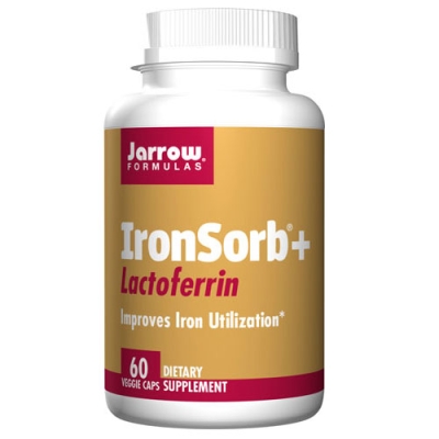 Jarrow Formulas IronSorb + Lactoferrin 60 capsules / Джароу Формулас Железен комплекс + Лактоферин 60 капсули