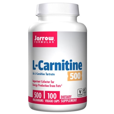 Jarrow Formulas L-Carnitine 500 mg 100 capsules / Джароу Формулас L-карнитин 500 мг. 100 капсули