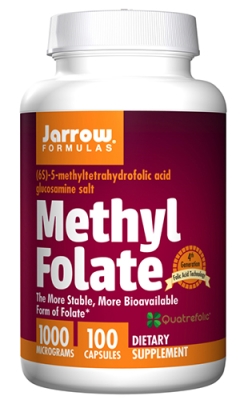 Jarrow Formulas Methyl folate 1000 mcg 100 capsules / Джароу Формулас Метил Фолиева киселина (Метил Фолат) 1000 мкг. 100 капсули