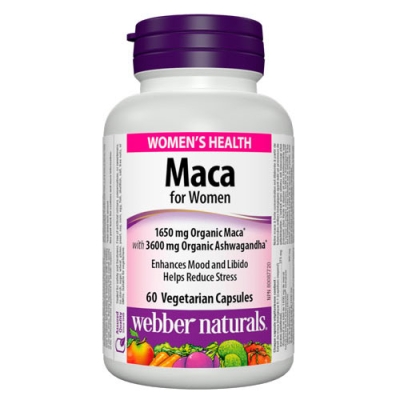 Maca for Women 60 capsules Webber Naturals / Мака за жени 60 капсули Уебър Натуралс