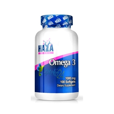 Haya Labs Omega 3 1000 mg. 100 capsules / Хая Лабс Омега 3 1000 мг. 100 капсули