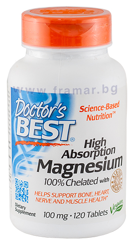 Doctor's Best Magnesium 120 tablets / Доктор'с Бест Магнезий 120 ...