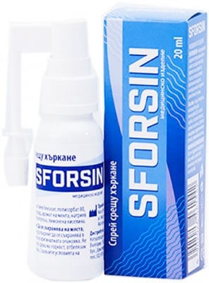 Sforsin spray against snoring 20 ml. / Сфорсин спрей против хъркане 20 мл.