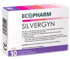 Silvergyn Plus vaginal capsules 10 / Силвержин Плюс 10 броя вагинални капсули