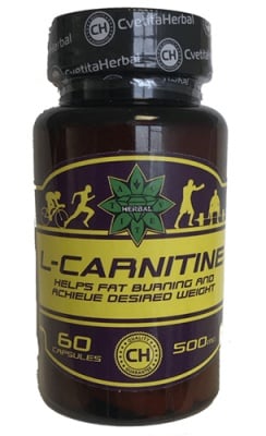 L-Carnitine 500 mg 60 capsules