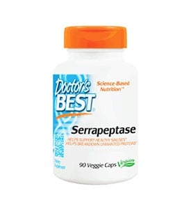 Doctor's Best Serrapeptase 90 veggie capsules / Доктор'с Бест Серапептаза 90 капсули