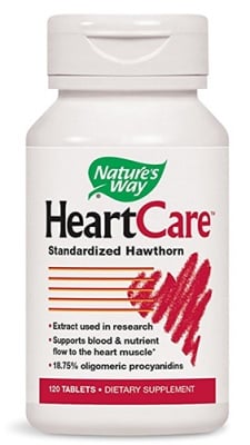 Heart care standardized hawthorn 80 mg 120 tablets Nature's Way / Харт Кеър стандартизиран глог 80 мг. 120 таблетки Nature's Way