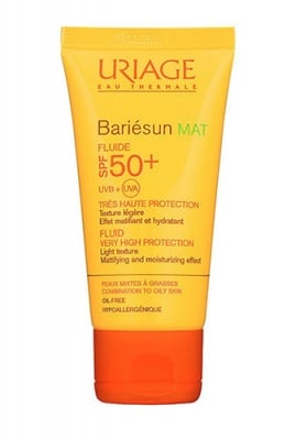 Uriage Bariesun mat fluide SPF 50+ for combination to oily skin 50 ml / Уриаж Bariesun матиращ флуид SPF 50+ за мазна и комбинирана кожа 50 мл