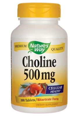 Choline 500 mg 100 tablets Nat