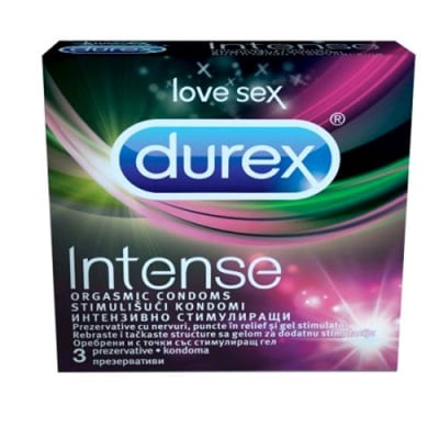 Durex Intense Orgasm 3 condoms / Презервативи Дурекс Интенз Оргазъм 3 броя