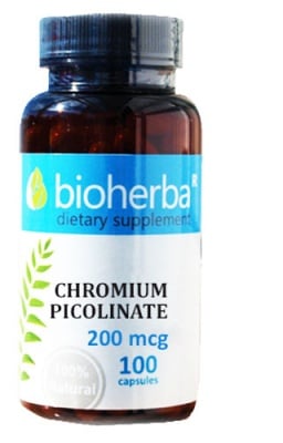 Bioherba Chromium Picolinate 200 mсg 100 capsules / Биохерба Хром пиколинат 200 мкг. 100 капсули