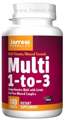 ДЖАРОУ ФОРМУЛАС МУЛТИ 1 - to - 3 МУЛТИВИТАМИНИ + ФИТОНУТРИЕНТИ таблетки * 100