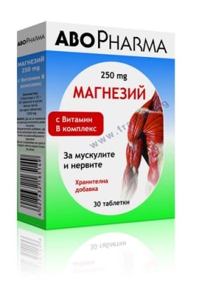 АБОФАРМА МАГНЕЗИЙ + ВИТАМИН B КОМПЛЕКС таблетки * 30