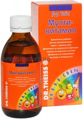 МУЛТИВИТАМОЛ сироп 200 мл.