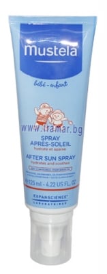 МУСТЕЛА СПРЕЙ ЗА СЛЕД СЛЪНЦЕ ЗА БЕБЕТА И ДЕЦА 125 мл