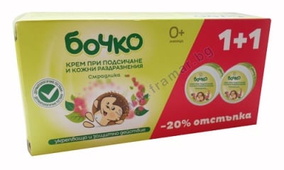 БОЧКО КРЕМ ПРОТИВ ПОДСИЧАНЕ 50 мл. * 2 броя