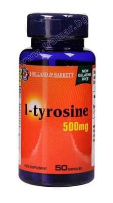 L - ТИРОЗИН капсули 500 мг * 50 HOLLAND & BARRETT