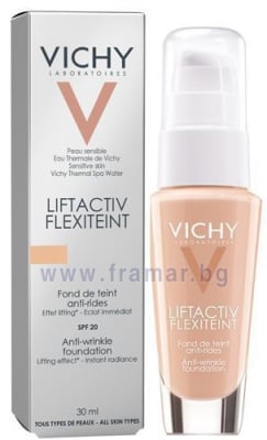 ВИШИ ЛИФТАКТИВ ФЛЕКСИТЕЙНТ ФОН ДЬО ТЕН ПРОТИВ БРЪЧКИ 35 ПЯСЪК 30 мл.