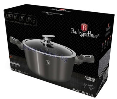 БЛАУМАН КАРБОН КОЛЕКШЪН КАСЕРОЛА С КАПАК BH1235
