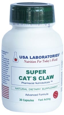 СУПЕР КОТЕШКИ НОКЪТ капсули 500 мг * 30 USA LABORATORIES