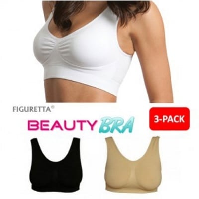 КОМПЛЕКТ ОФОРМЯЩИ СУТИЕНИ FIGURETTA BEAUTY BRA 3 бр. размер ХХL/3XL