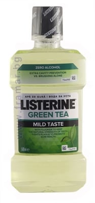 ВОДА ЗА УСТА LISTERINE С ВКУС НА ЗЕЛЕН ЧАЙ 500 мл