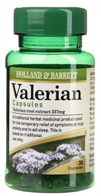 ВАЛЕРИАНА капсули 337 мг * 30 HOLLAND & BARRETT