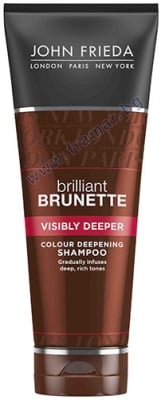 ДЖОН ФРИЕДА BRILLIANT BRUNETTE ШАМПОАН ЗА ПОДСИЛВАНЕ БЛЯСЪКА НА ТЪМНИТЕ ТОНОВЕ 250 мл.