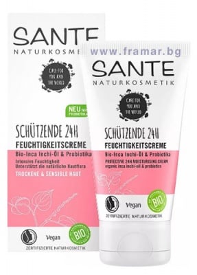 САНТЕ ЗАЩИТЕН ХИДРАТИРАЩ КРЕМ ЗА ЛИЦЕ С ИНКА ИНЧИ И ПРОБИОТИЦИ 50 мл