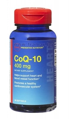 КОЕНЗИМ Q10 капсули 400 мг. * 30 GNC
