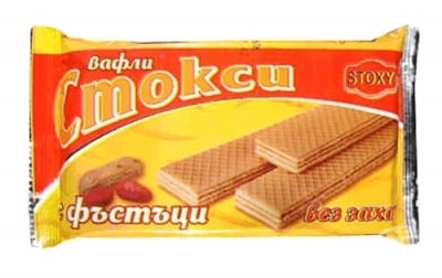 ВАФЛИ СТОКСИ С ФЪСТЪЦИ 150 гр.
