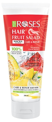 МАСКА ЗА КОСА ДИНЯ, ПЪПЕШ И МЕД NATURE OF AGIVA FRUIT SALAD 200 мл