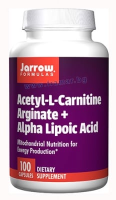 ДЖАРОУ ФОРМУЛАС АЦЕТИЛ L - КАРНИТИН АРГИНАТ + АЛФА ЛИПОЕВА КИСЕЛИНА капсули * 100