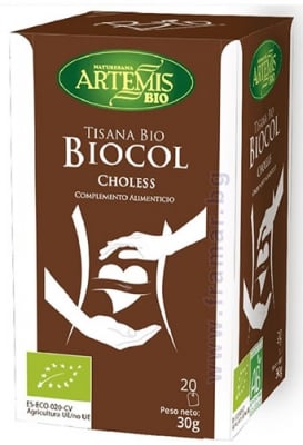 АРТЕМИС БИО ЧАЙ BIOCOL CHOLESS филтър * 20