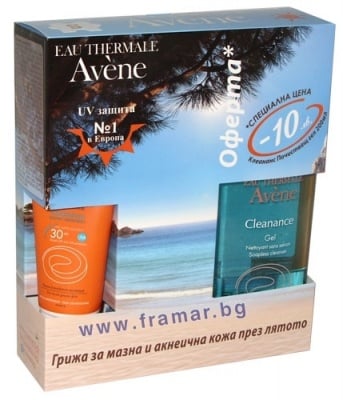 АВЕН КОМПЛЕКТ КЛЕАНАНС КРЕМ SPF 30 + ГЕЛ 200 мл.