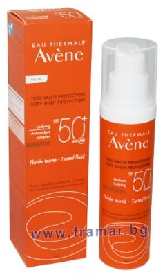 АВЕН СЛЪНЦЕЗАЩИТЕН ТОНИРАН ФЛУИД SPF 50+ 50 мл